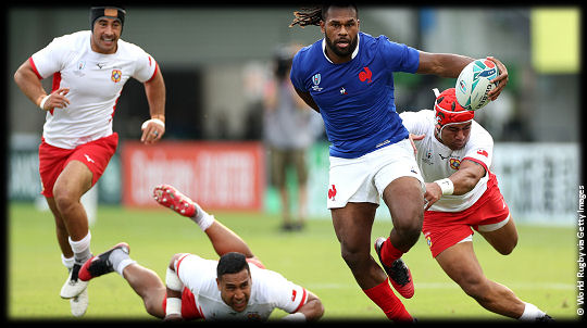 France v Tonga Alivereti Raka RWC2019